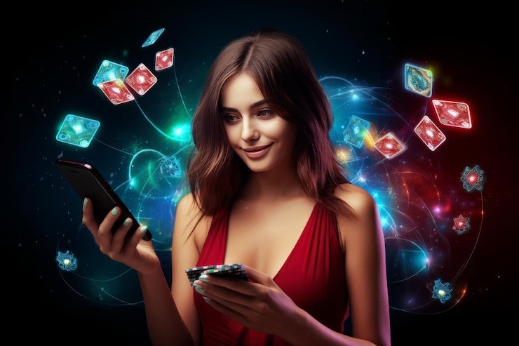 Ilustrasi deposit dan hiburan digital dewasa